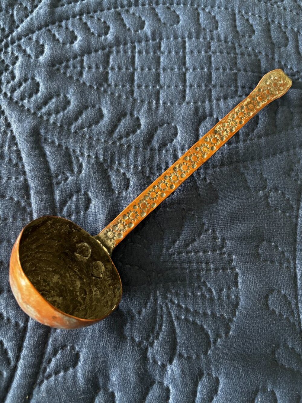 Vintage Handmade Copper Ladle